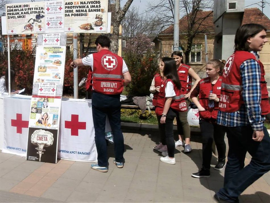 07.04.2018. - Svetski dan zdravlja - „Zdravlje za sve“ – centralna ulična manifestacija na Gradskom trgu u Valjevu.