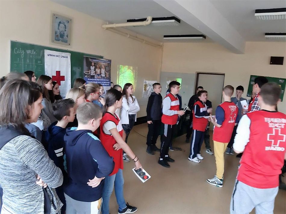 11.03.2019. – u OŠ „Vladika Nikolaj Velimirović“, Crveni krst Valjevo je sa svojim partnerima, nastavio realizaciju brojnih radionica u okviru projekta „City Walk“