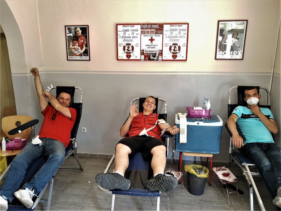 12.05.2020. – Sjajno - Na redovnoj akciji davanja krvi utorkom u Crvenom krstu Valjevo, i ovog utorka izuzetan odziv