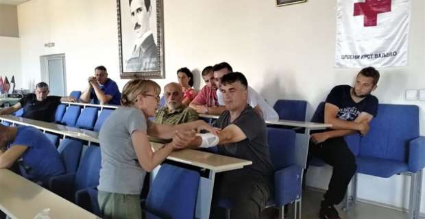 24.06.2019. – PRVA POMOĆ – Nekomercijalna stručna obuka u Tehničkoj školi Valjevo- za pripadnike obezbeđenja