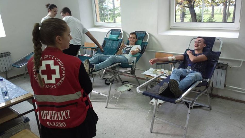 Završene jesenje akcije dobrovoljnog davanja krvi za učenike u srednjim školama u Valjevu